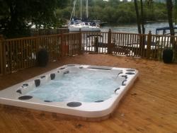 Coast Spas Mirage installed in decking