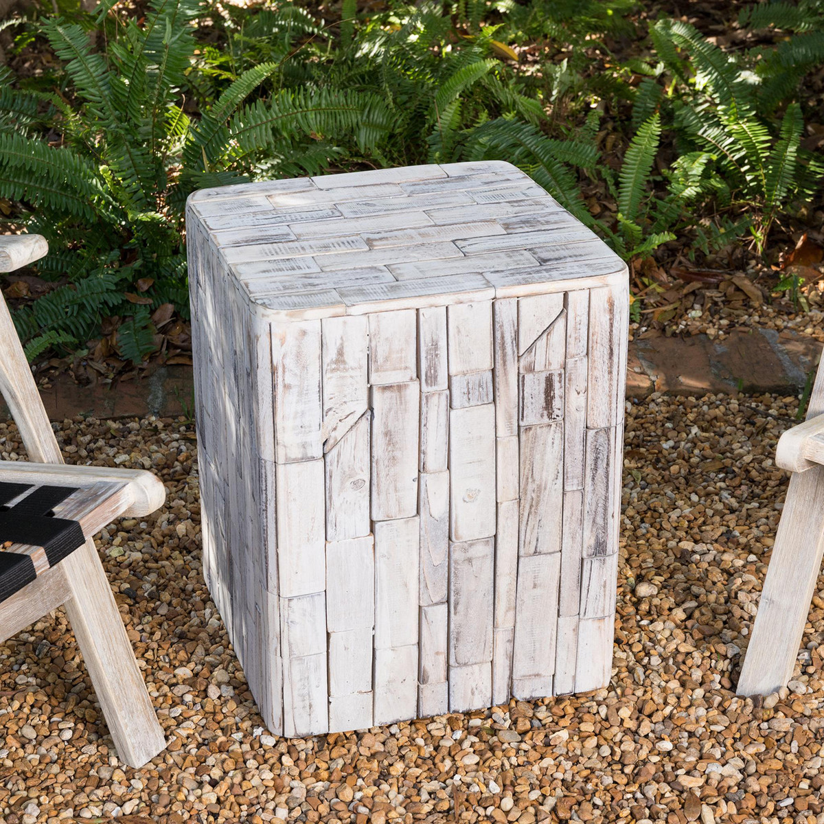 Grapevine inTamiin Square Wood Stool/Plantstand/Table