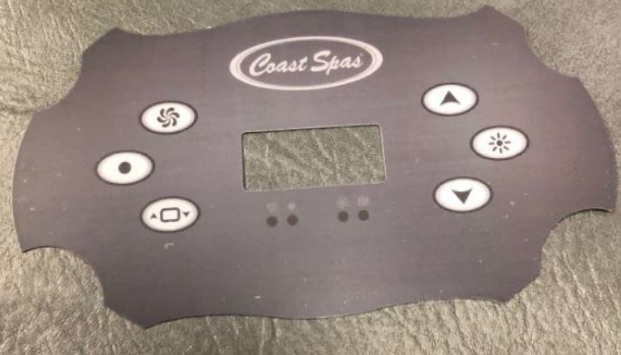 COAST SPAS 6 BUTTON OVERLAY FOR 51532