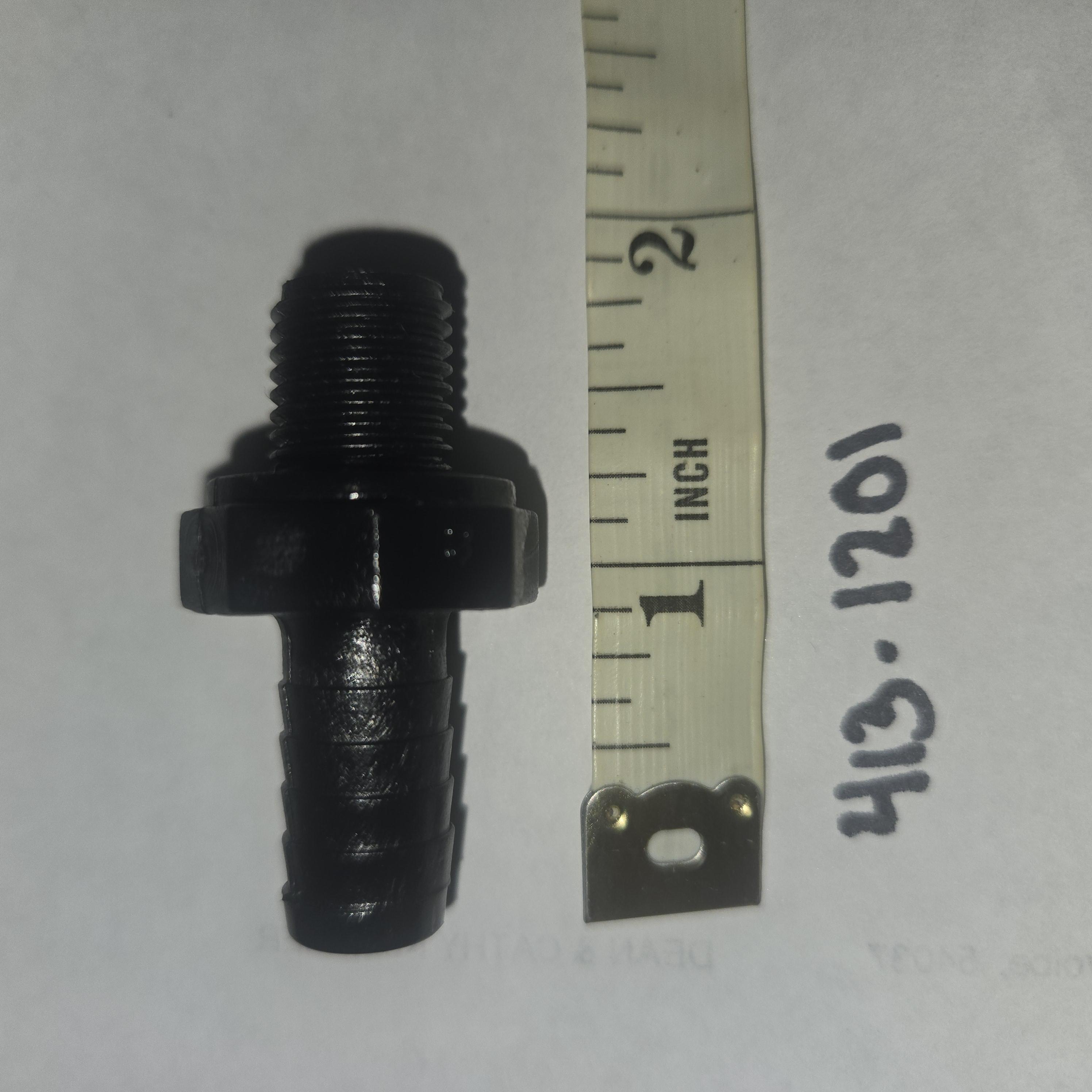 3/8in B X 1/4in NPSM Barb Adapter Air Bleed