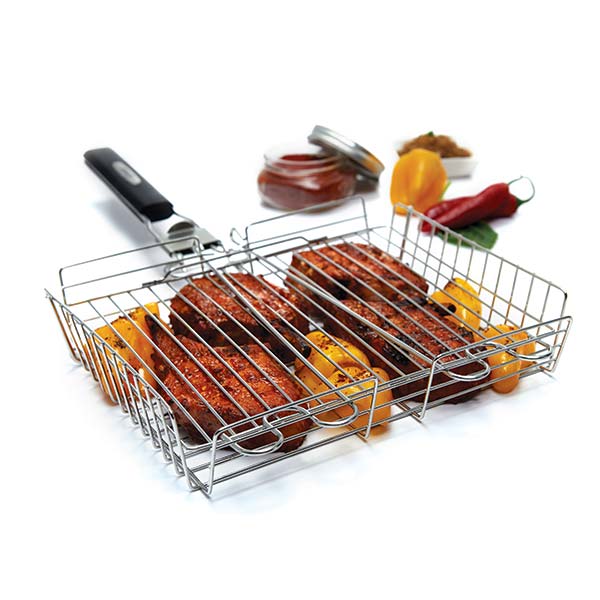 DETACHABLE HANDLE GRILL BASKET