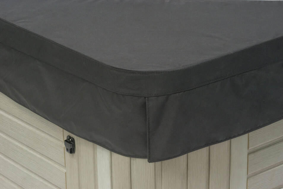 Horizon Cascade 5 Spa Cover WeatherShield BLACK