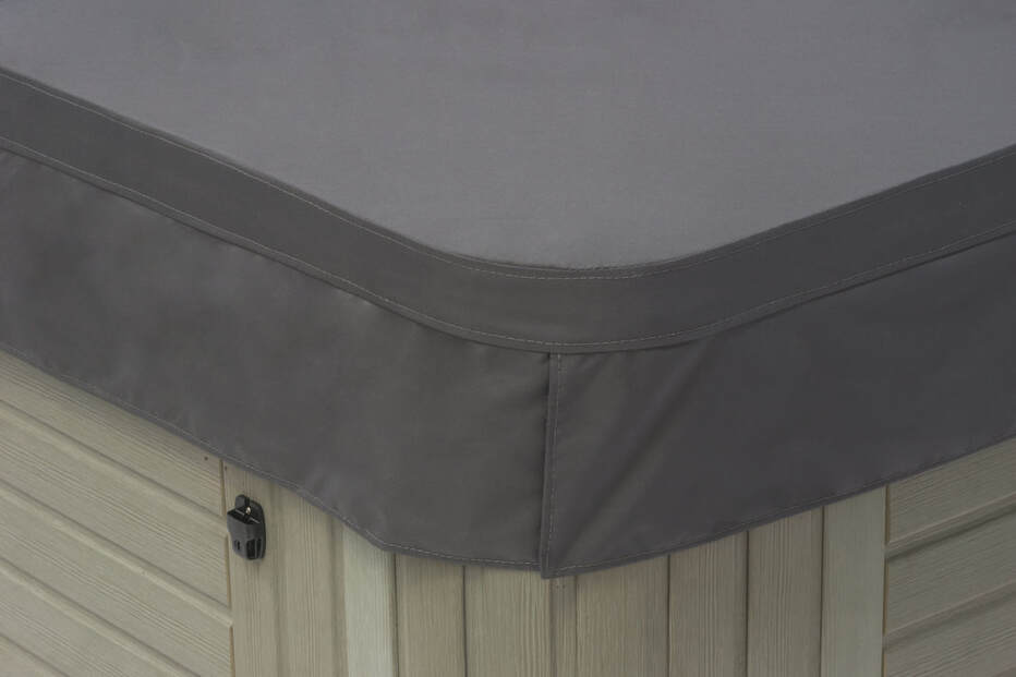 Radiance Curve Hot Tub Cover WeatherShield 5in x 3in GREY